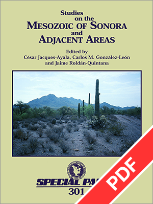 Studies on the Mesozoic of Sonora and Adjacent Areas