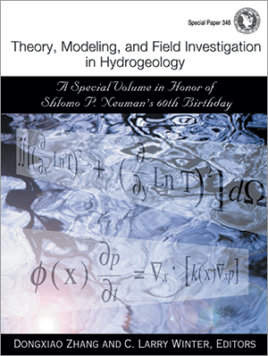 Theory, Modeling, and Field Investigation in Hydrogeology