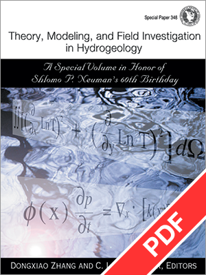 Theory, Modeling, and Field Investigation in Hydrogeology: A