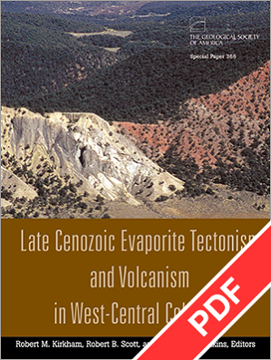 Late Cenozoic Evaporite Tectonism and Volcanism, Colo.