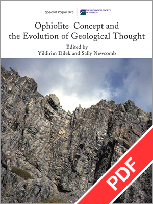 Ophiolite Concept and the Evolution of Geological Thought