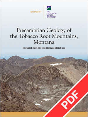 Precambrian Geology of the Tobacco Root Mountains, Montana