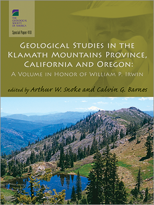 Geological Studies in the Klamath Mountains Province