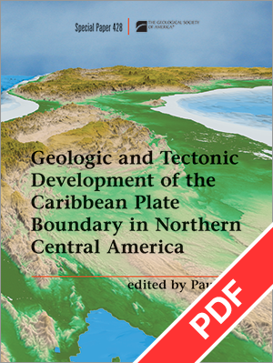 Caribbean Plate Boundary in Northern Central America