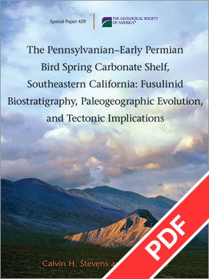 Pennsylvanian&#8211Early Permian Bird Spring Carbonate