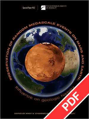 Random Megascale Events, Mars and Earth