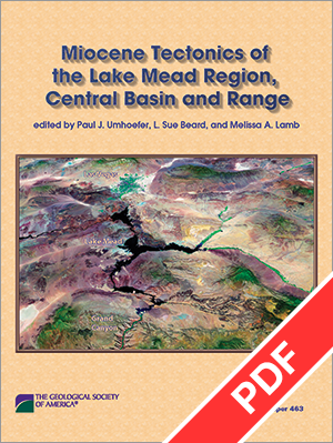 Miocene Tectonics of the Lake Mead Region, Central Basin