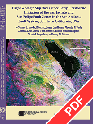 High Geologic Slip Rates since Early Pleistocene Initiation