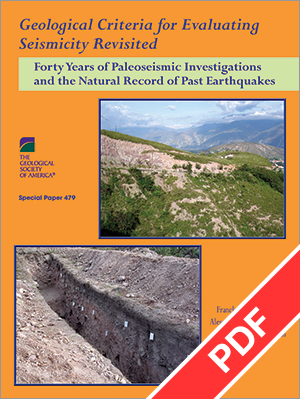 Geological Criteria for Evaluating Seismicity Revisited