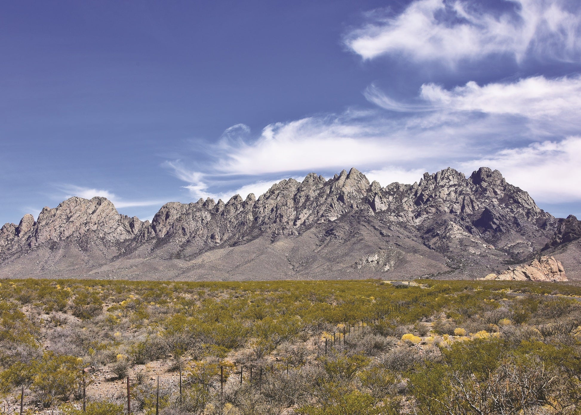 Weathering of the igneous rocks that make up the Organ Mountains in New Mexico gives them a profi le unlike that of other uplifts along the Rio Grande Rift.
