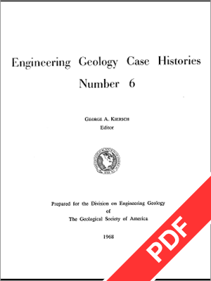 Engineering Geology Case Histories 6