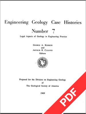 Legal Aspects of Geology in Engineering Practice