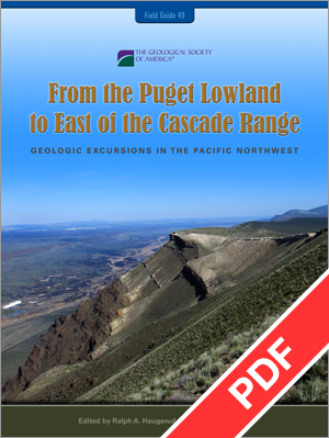 Cover for "From the Puget Lowland to East of the Cascade Range" with PDF ribbon