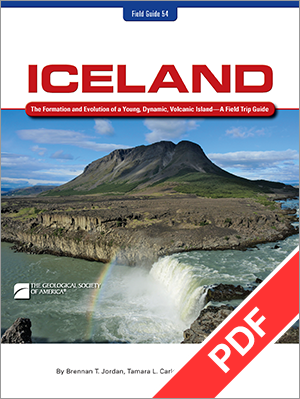 Cover for Iceland field guide with PDF ribbon