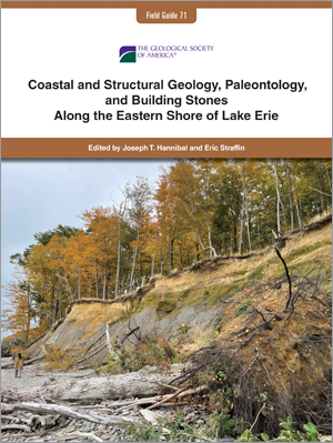 Cover for Field Guide 71, which has a photo of fallen trees and branches near an eroded sand and clay cliff topped with trees showing autumn colors.