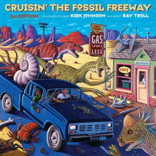 Cover for "Cruisin' the Fossil Freeway, 2nd Edition" with blue truck