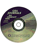 GSA Journals on Compact Disc - 1997