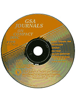 GSA Journals on Compact Disc - 1999