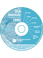 GSA Journals on Compact Disc - 2005