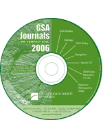 GSA Journals on Compact Disc - 2006