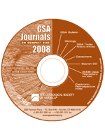 GSA Journals on Compact Disc - 2008