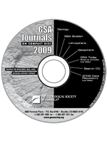 GSA Journals on Compact Disc - 2009