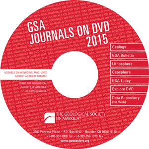 GSA Journals on DVD - 2015