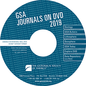 GSA Journals on DVD - 2019