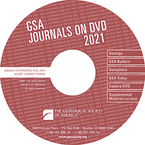 GSA Journals on DVD - 2021