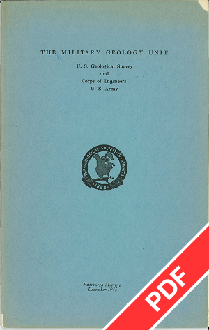 Military Geology and GSA: 1940-1945