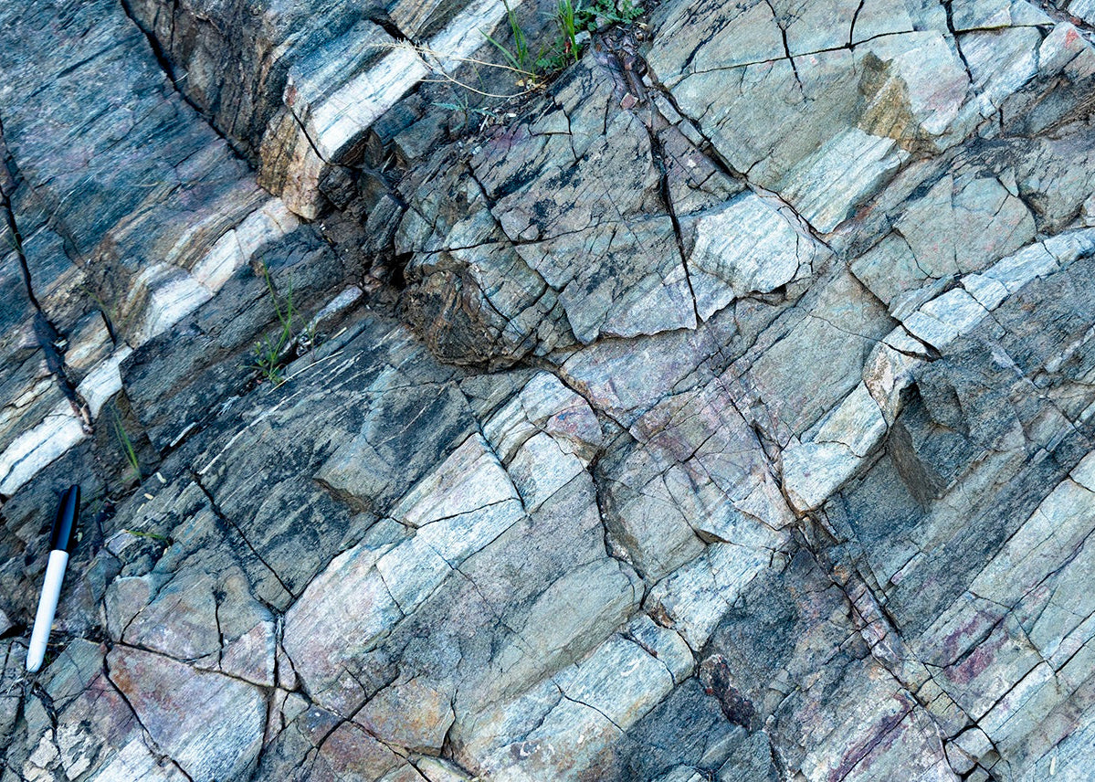 Banded gneiss, Wickenburg, Arizona, USA