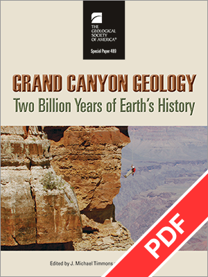 Cover for "Grand Canyon Geology" with PDF ribbon