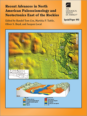 Cover for "Recent Advances in North American Paleoseismology"