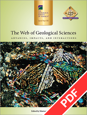 Cover for "Web of Geological Sciences"