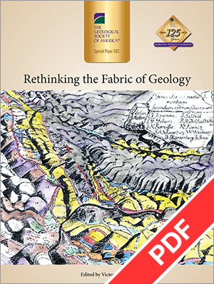 Cover for "Rethinking the Fabric of Geology"