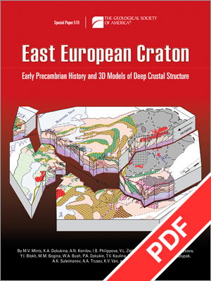 Cover for "East European Craton" with PDF ribbon