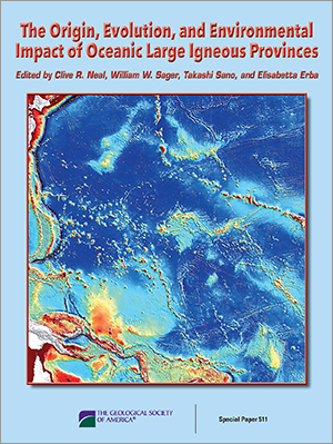 Cover for "Origin, Evolution, Environmental Impact of Oceanic LIPs"