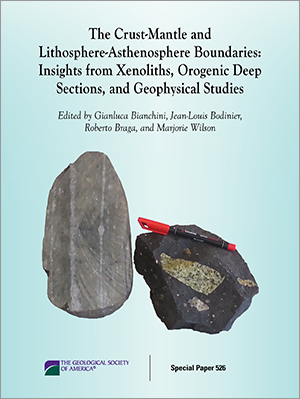 Book cover for "Crust-Mantle and Lithosphere-Asthenosphere Boundaries"