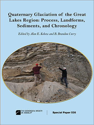 Cover for "Quaternary Glaciation of the Great Lakes Region"