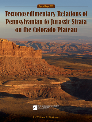 Cover for "Tectonosedimentary Relations of Pennsylvanian to Jurassic"