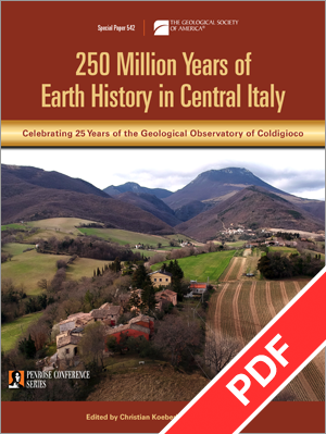 Cover for 250 Million Years of Earth History in Central Italy