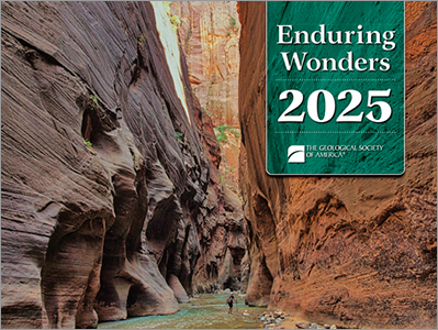 Image of the cover for GSA 2025 calendar