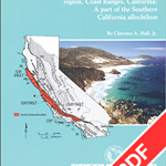 Geology of the Point Sur-Lopez Point Region, Coast Ranges