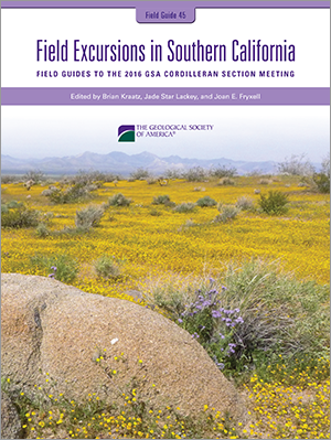 Cover for "Field Excursions in Southern California" with PDF ribbon