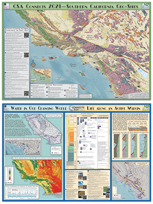 Front and back covers of California map stacked on top of one another.